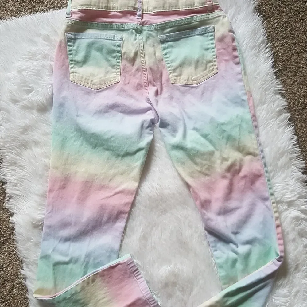 The Children's Place Multi Color Rainbow Pants Kids Size 14‎